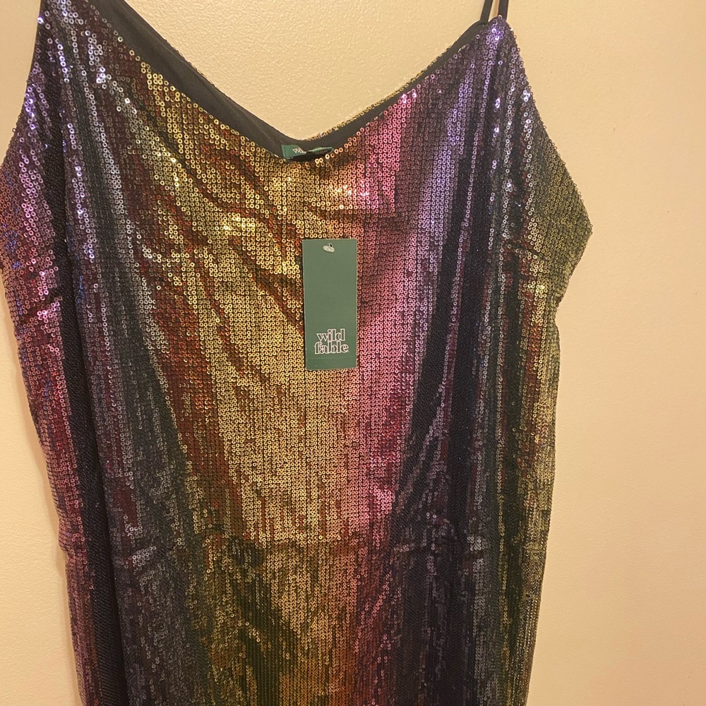 Multicolor Sequin Top